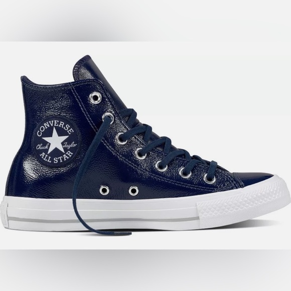 Shoes - Converse All Star 557938C Chuck Taylor Midnight Navy Blue Leather Hi Tops